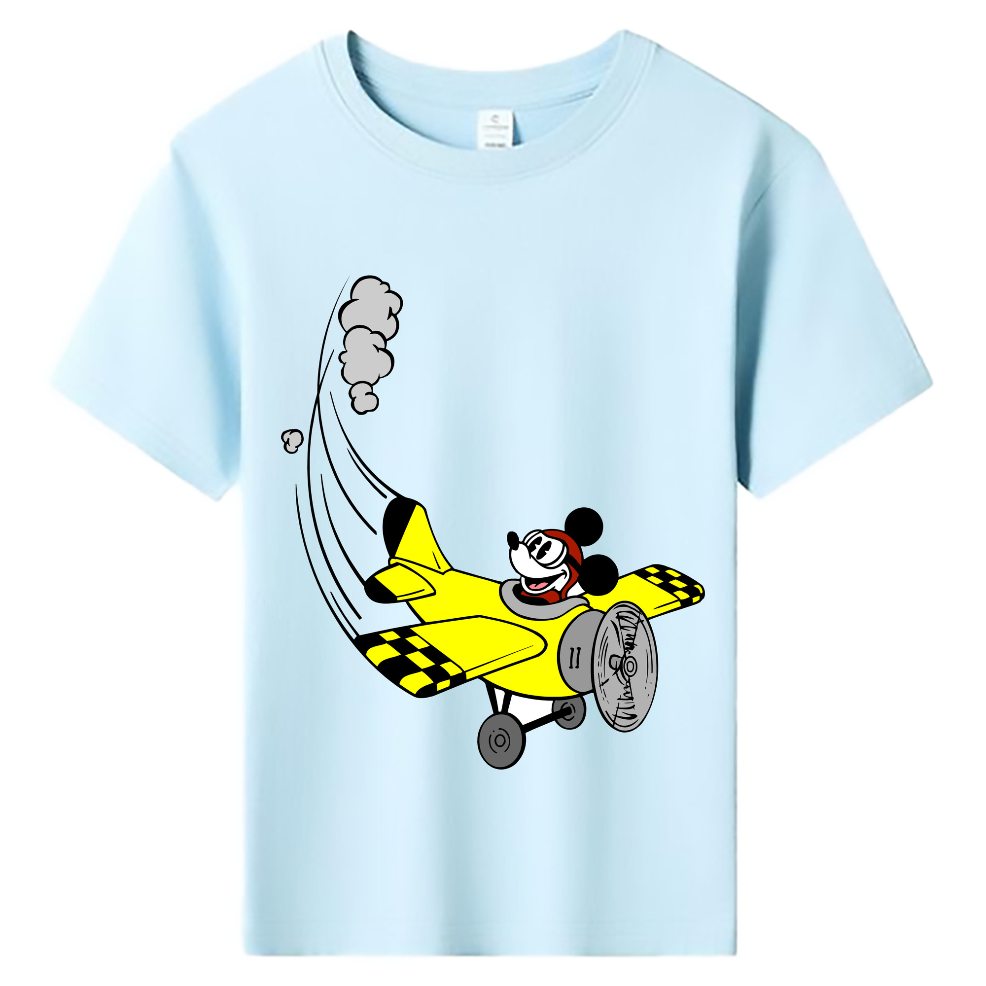 ミッキーマウス Mickey Mouse 綿100％キッズTシャツ（フロントプリント）